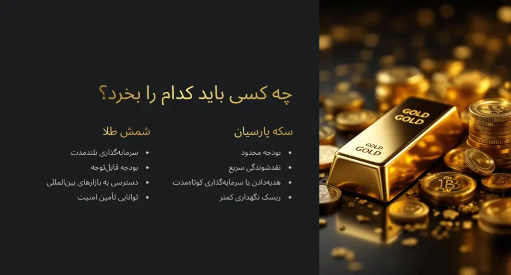 فرق شمش با سکه پارسیان