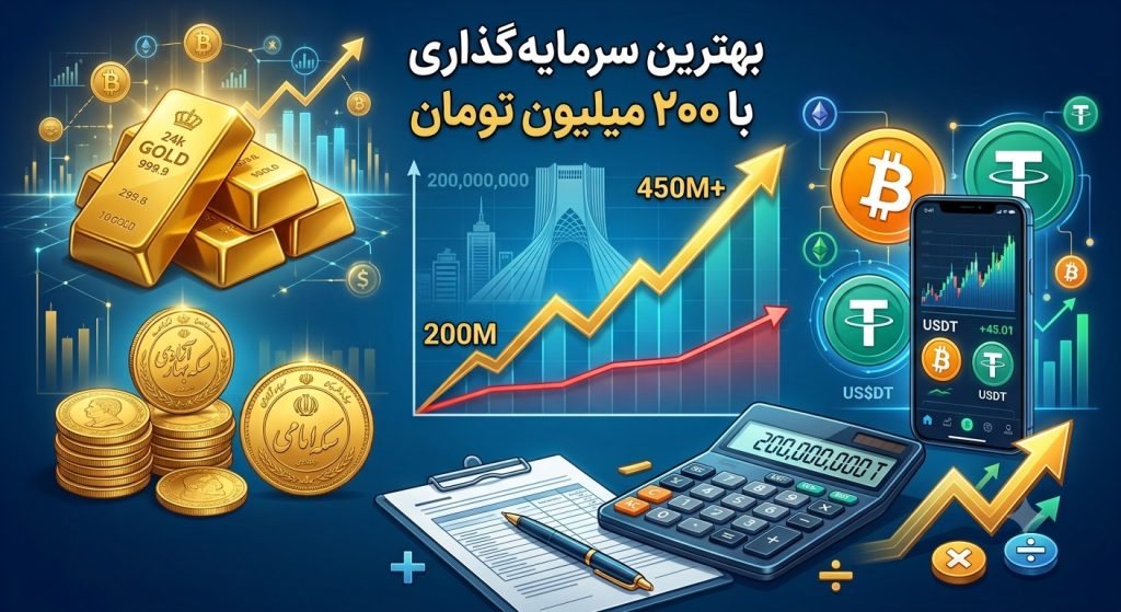 بهترین سرمایه گذاری با دویست میلیون