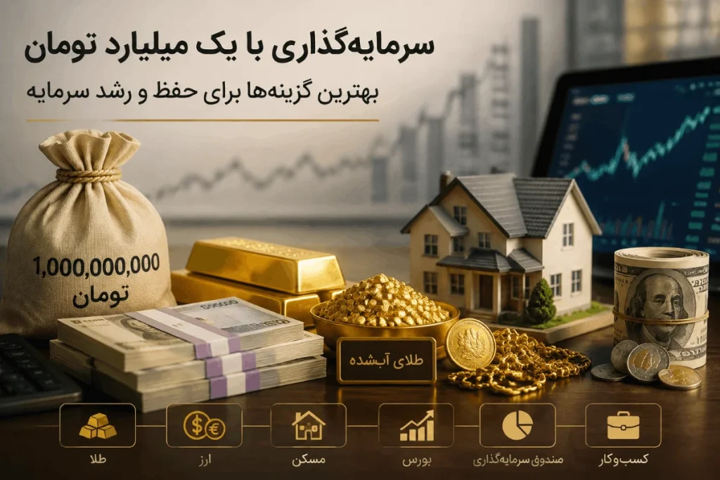 بهترین سرمایه گذاری با یک میلیارد تومان